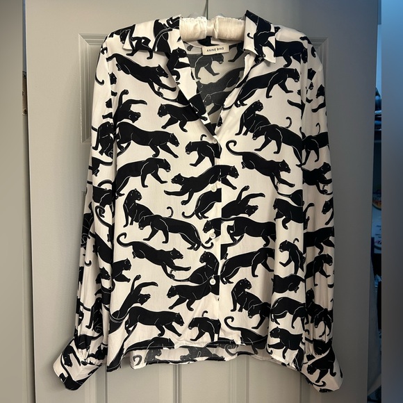 Anine Bing Blouse Size Medium - Picture 2 of 5